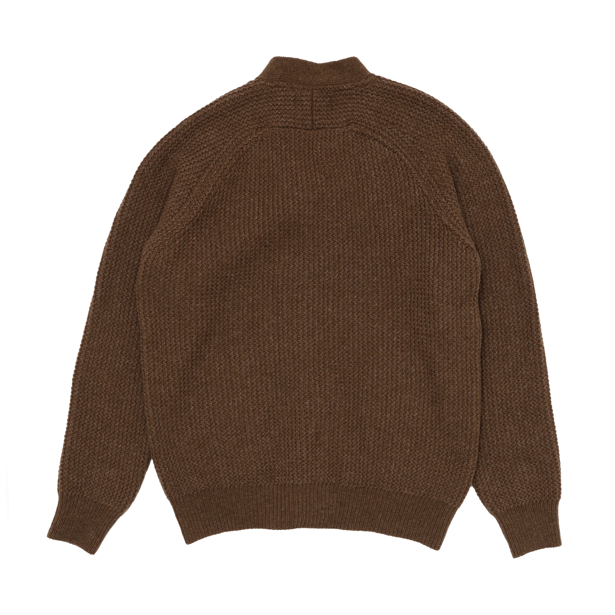 Vince Cardigan in Light Brown Rack Stitch Knit