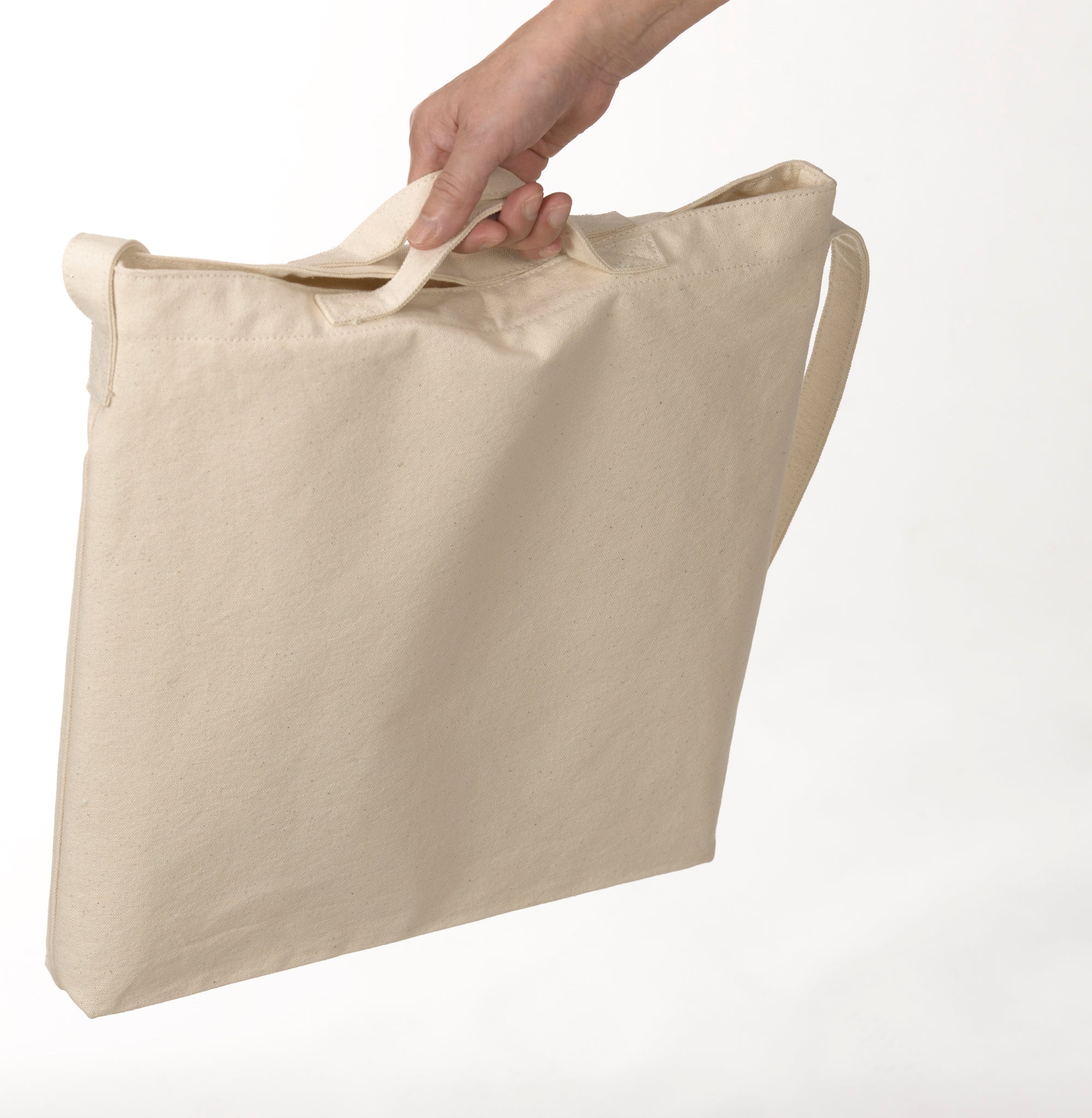 1548 - Heavy Canvas Shoulder Bag - Khaki