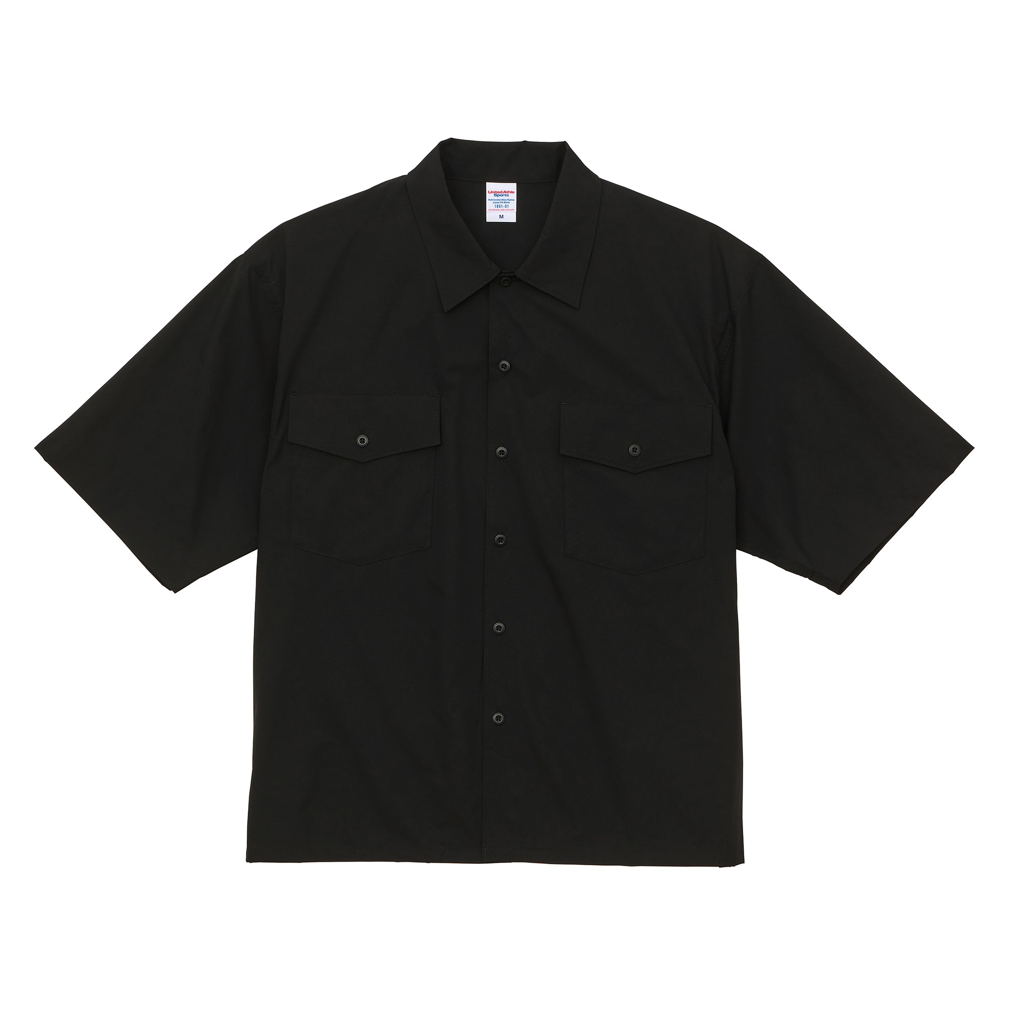 1801 - Ripstop Sports Shirt - Black