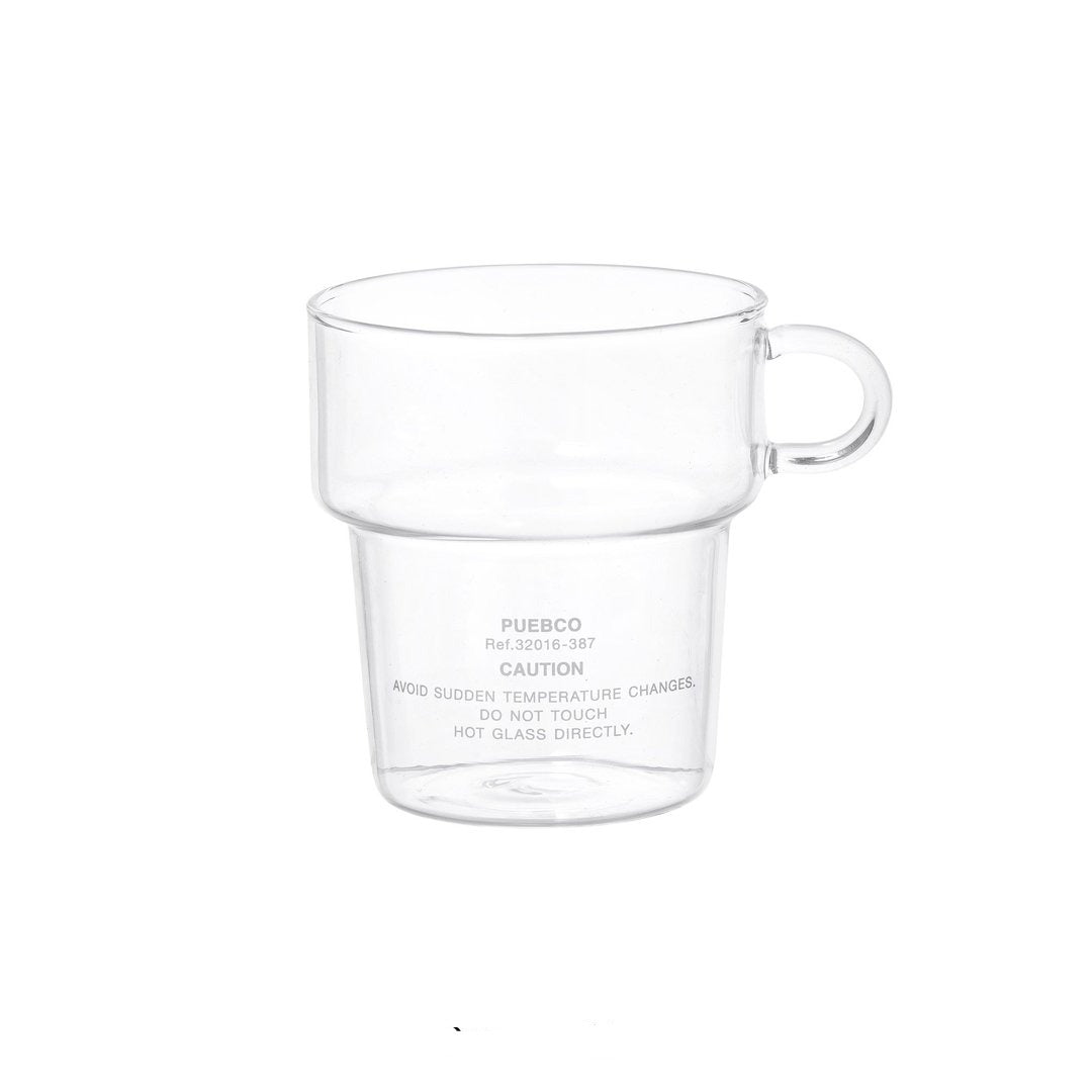 Puebco Borosilicate Glass Mug (Deep Stacking)