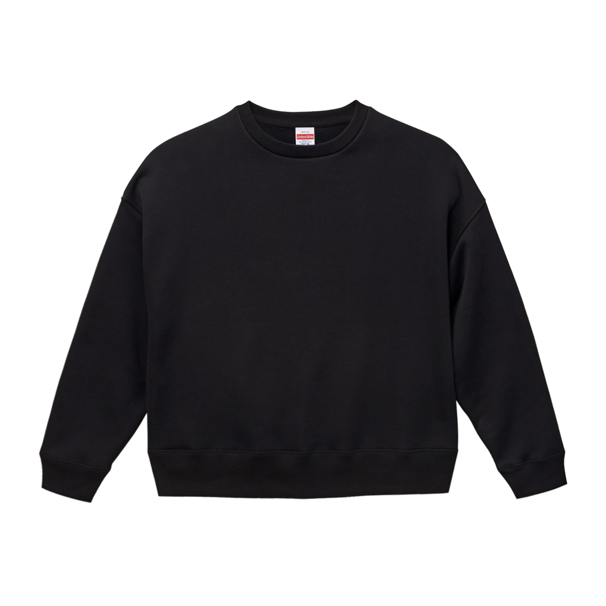 5627 - 10.0 oz Loose Fit Brushed Back  Sweatshirt - Black