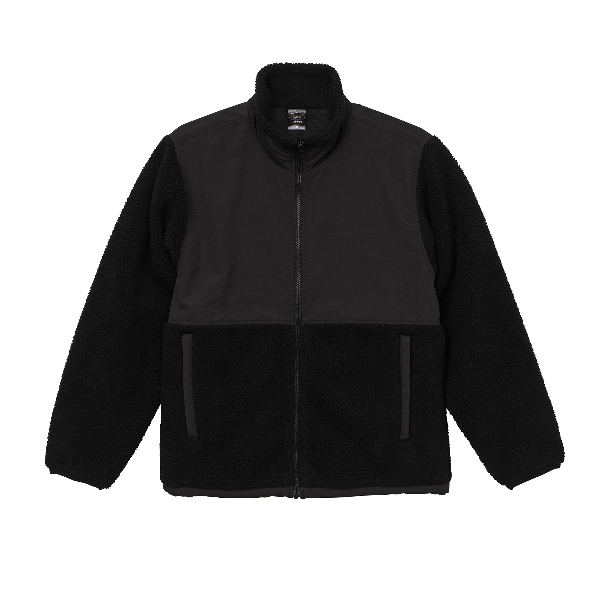 7495 - Fleece Zip Jacket - Black