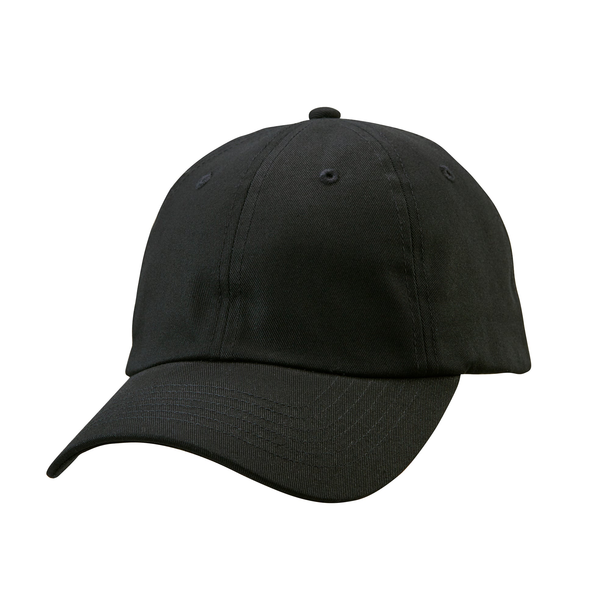 9670 - Cotton Baseball Cap - Black