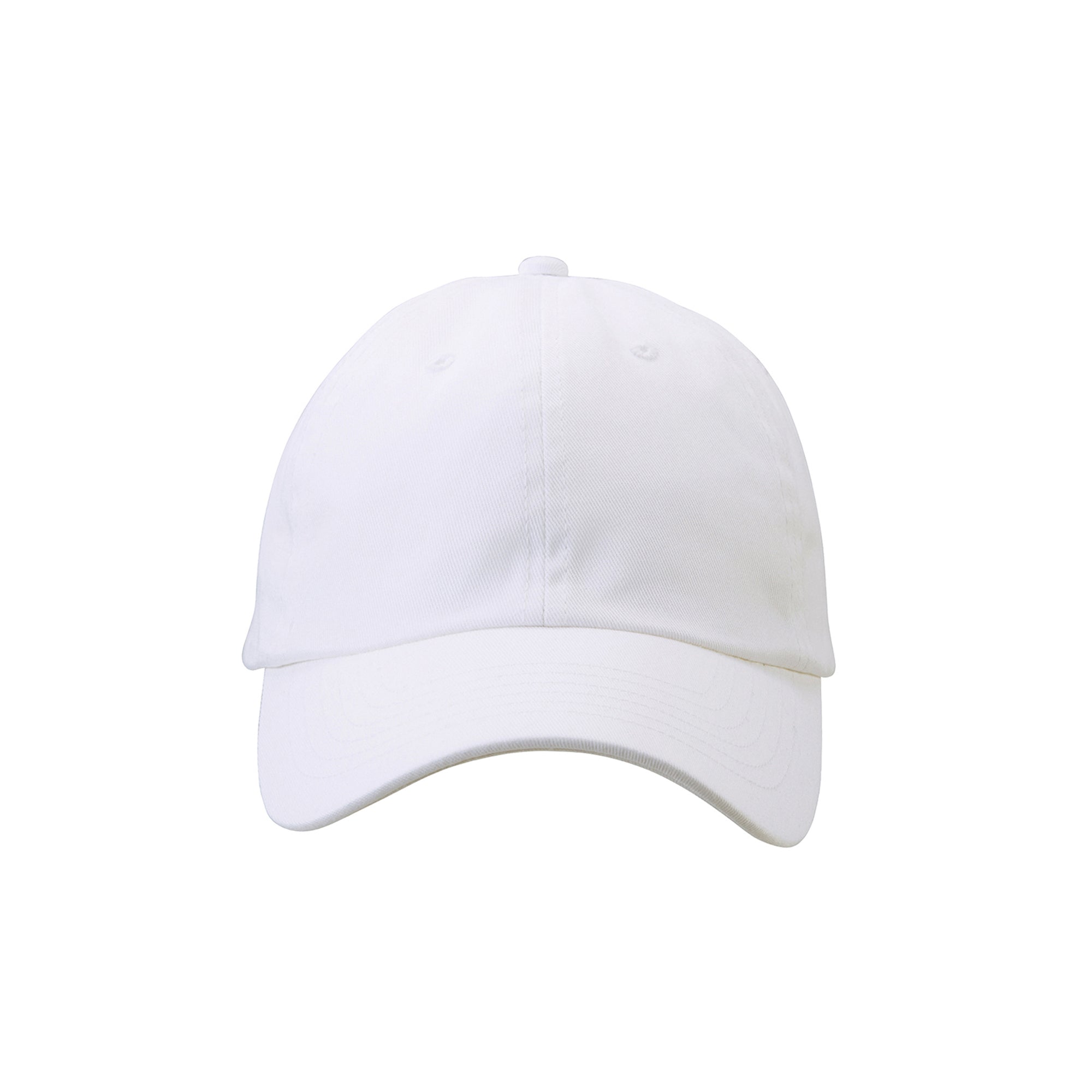9670 - Cotton Baseball Cap - White
