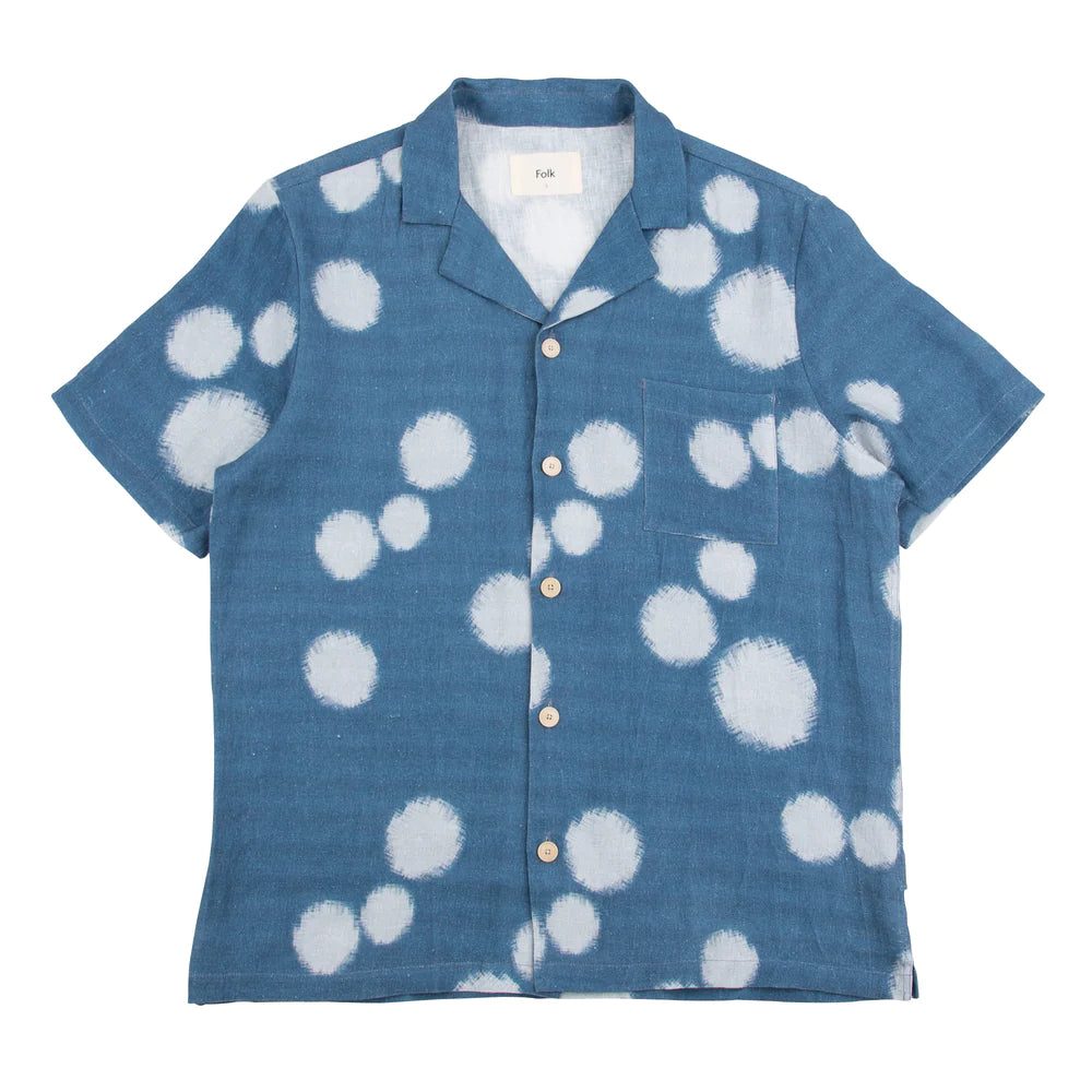 SS Soft Collar Shirt - Indigo Woad