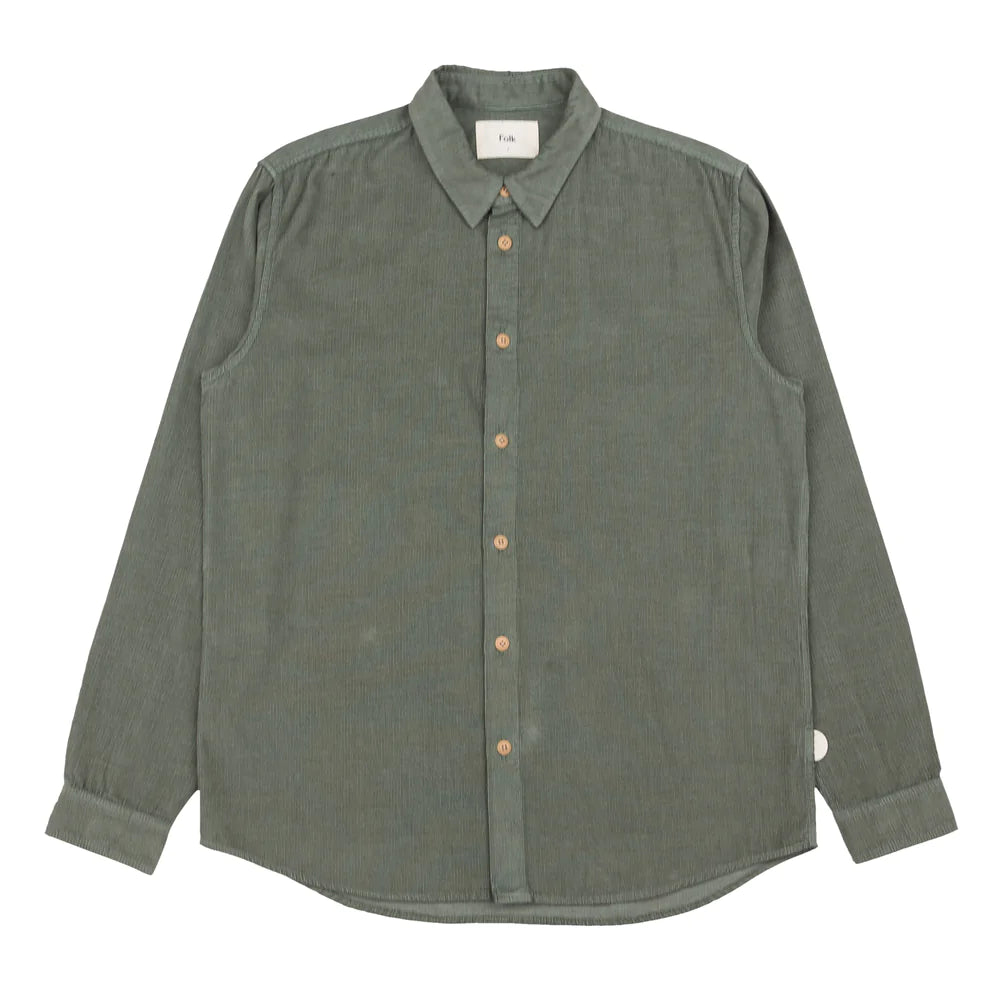 Relaxed Baby Cord Shirt - Olive