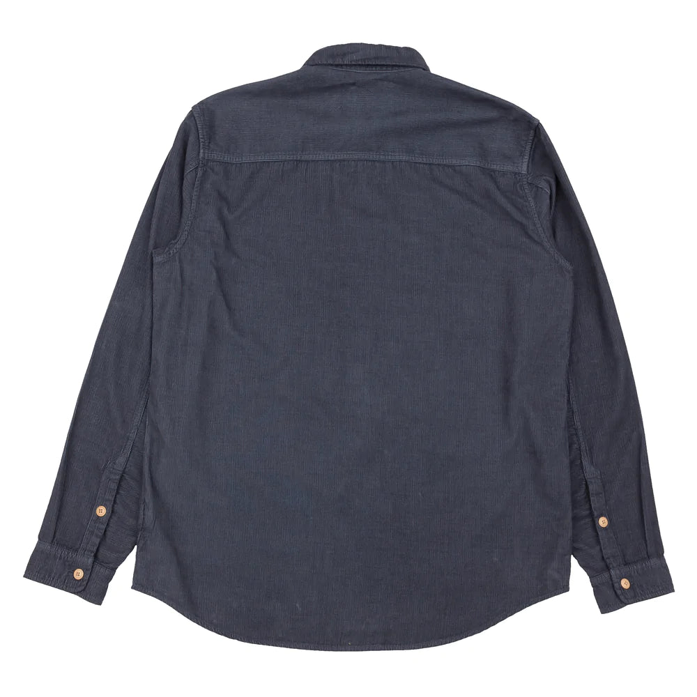 Relaxed Babycord Shirt - Blue Slate
