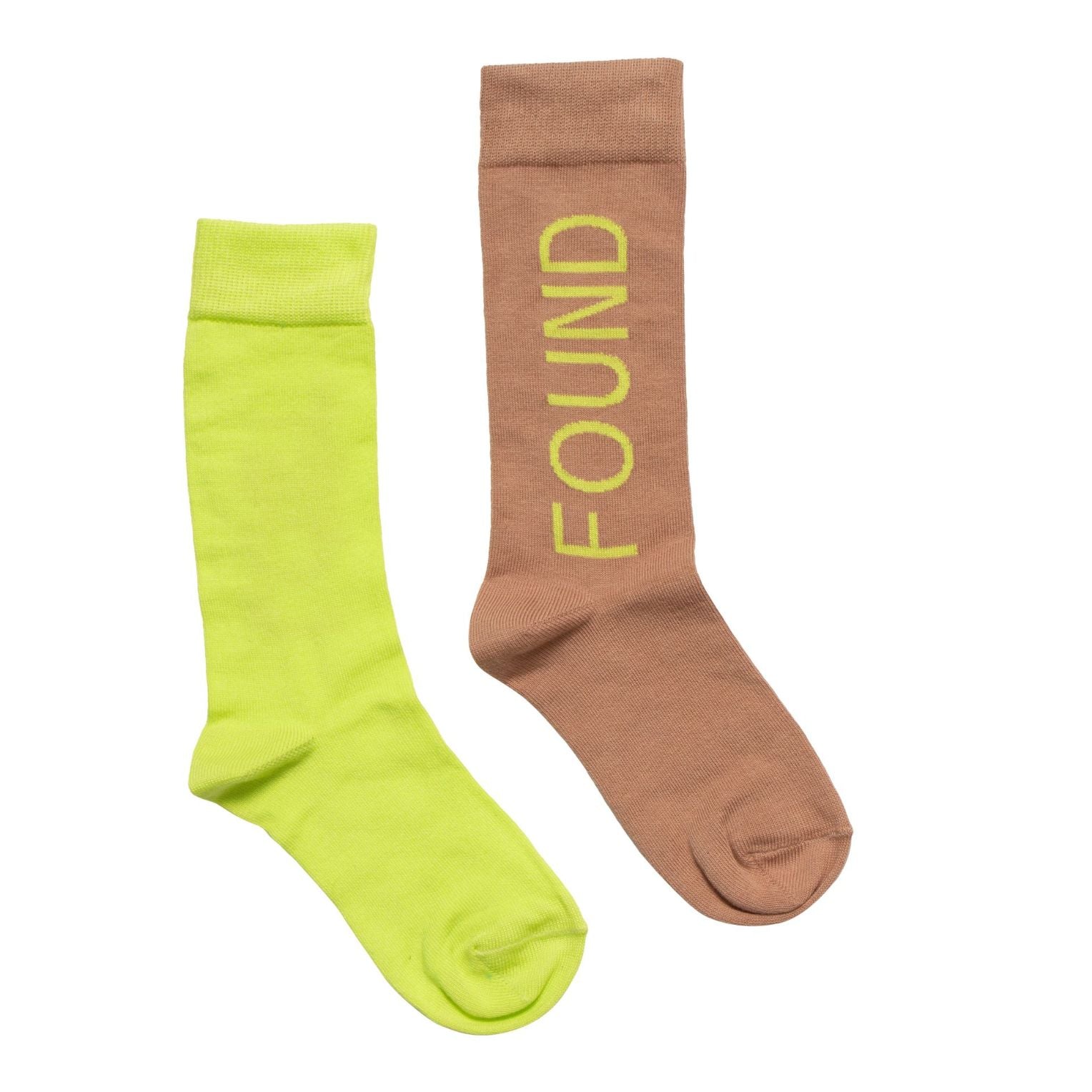 Lost Found Sock- Dull Pink / Acid